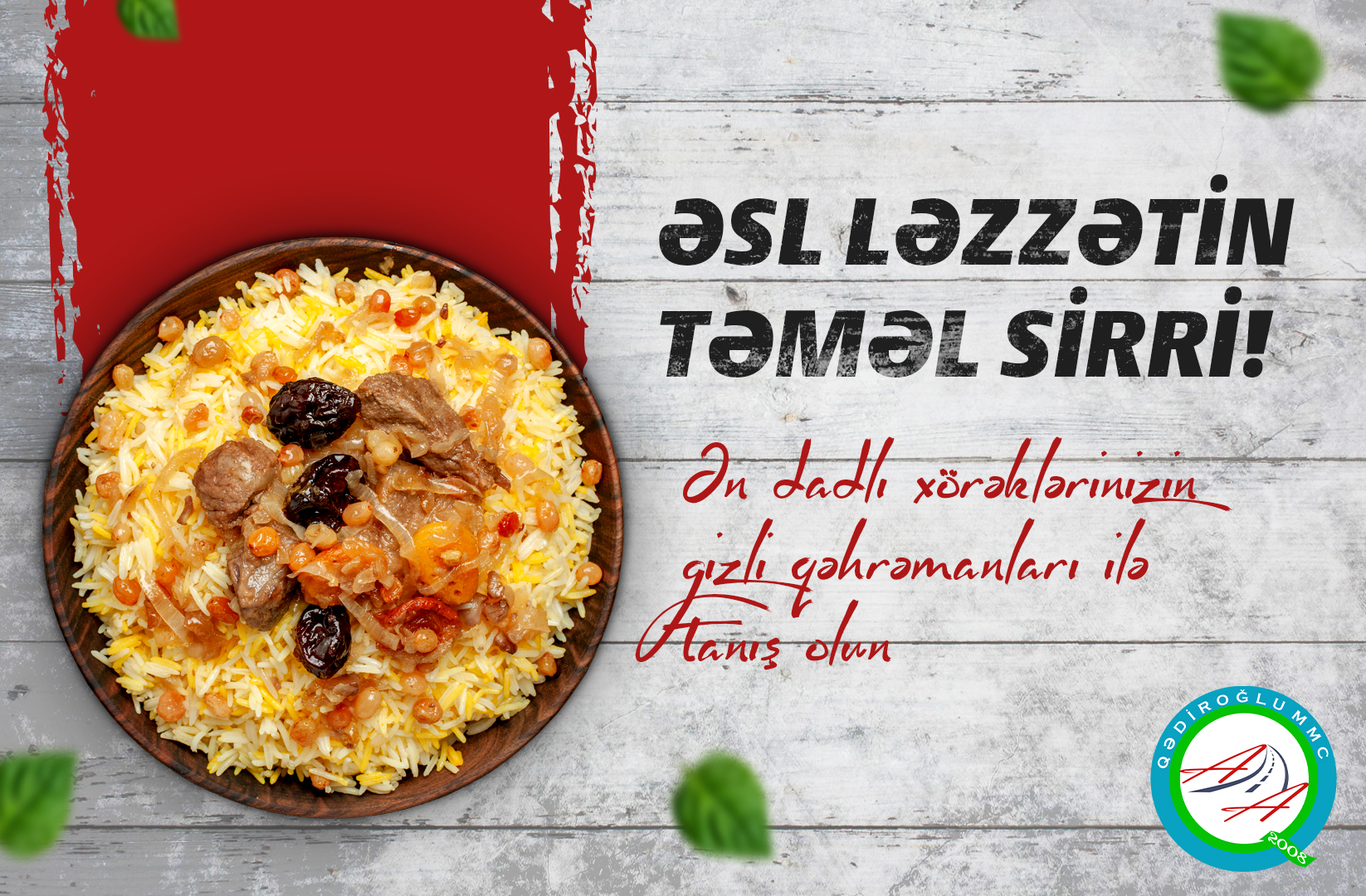 Dadlı xörək məhsulları banner